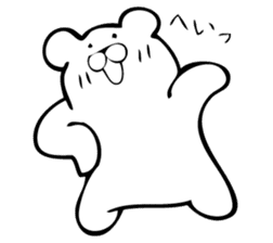 Daily life's Sticker of Mr. white bear sticker #10436396