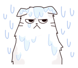 Limp cat sticker sticker #10437232