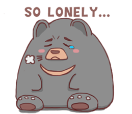 It's me,Black bear. [EN] sticker #10437481