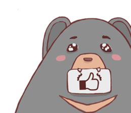 It's me,Black bear. [EN] sticker #10437485