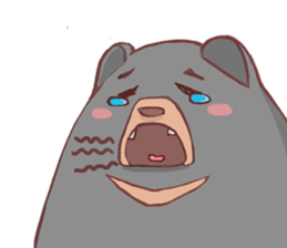 It's me,Black bear. [EN] sticker #10437492