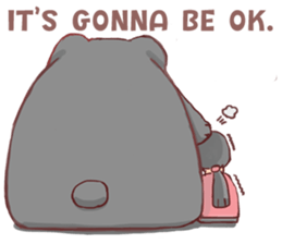 It's me,Black bear. [EN] sticker #10437497