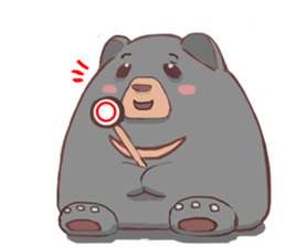 It's me,Black bear. [EN] sticker #10437500