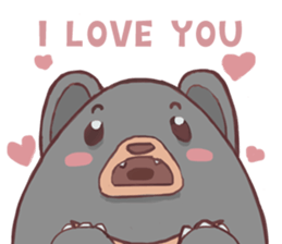 It's me,Black bear. [EN] sticker #10437512