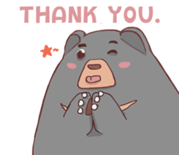 It's me,Black bear. [EN] sticker #10437513
