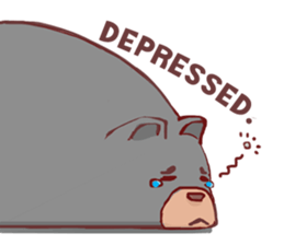 It's me,Black bear. [EN] sticker #10437517