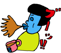 Japanese girl bobbed hair "U-tatan"2 sticker #10438276