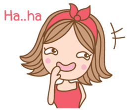 Lily happy Girl (eng) sticker #10439216