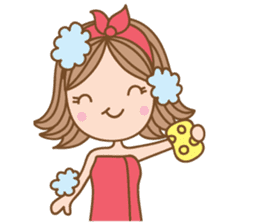 Lily happy Girl (eng) sticker #10439236