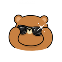 ooh aah bear sticker #10439445