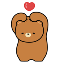 ooh aah bear sticker #10439448