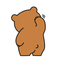 ooh aah bear sticker #10439463