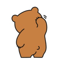 ooh aah bear sticker #10439463