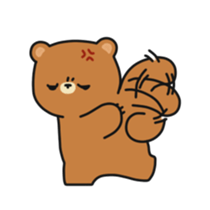 ooh aah bear sticker #10439465