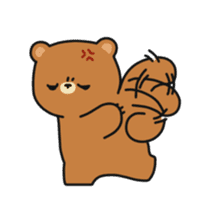 ooh aah bear sticker #10439465