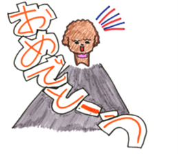 So happy toy poodle!! sticker #10439811
