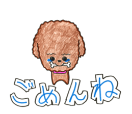 So happy toy poodle!! sticker #10439813