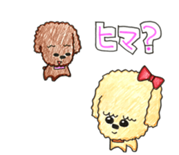 So happy toy poodle!! sticker #10439816