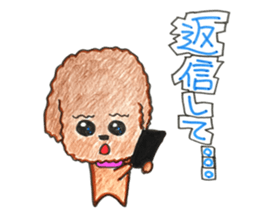 So happy toy poodle!! sticker #10439821
