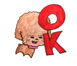 So happy toy poodle!! sticker #10439824