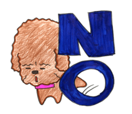 So happy toy poodle!! sticker #10439825