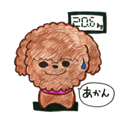 So happy toy poodle!! sticker #10439826