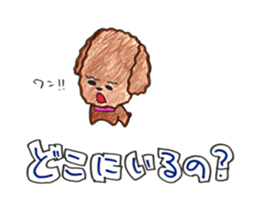 So happy toy poodle!! sticker #10439830