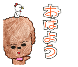So happy toy poodle!! sticker #10439835