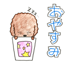 So happy toy poodle!! sticker #10439837