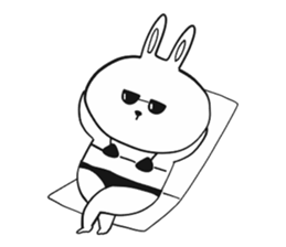 WhiteRabbit & BlackRabbit sticker #10440468