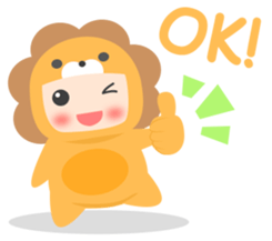 Lion Baby sticker #10441201