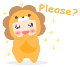 Lion Baby sticker #10441203