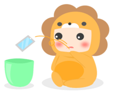 Lion Baby sticker #10441213