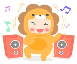 Lion Baby sticker #10441220