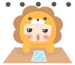 Lion Baby sticker #10441223