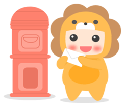 Lion Baby sticker #10441229