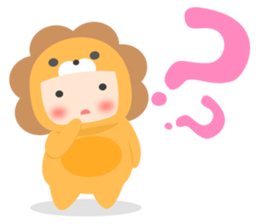 Lion Baby sticker #10441236
