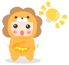 Lion Baby sticker #10441237