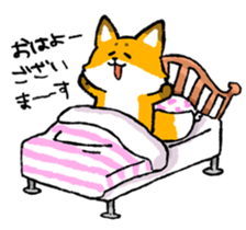 tanuki and fox sticker #10442127