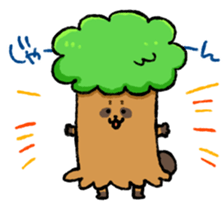 tanuki and fox sticker #10442141