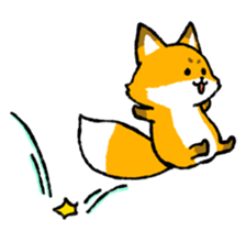 tanuki and fox sticker #10442155