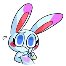 Rabbit and horse ish animal stickers 2 sticker #10442281