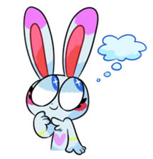 Rabbit and horse ish animal stickers 2 sticker #10442282