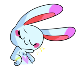 Rabbit and horse ish animal stickers 2 sticker #10442286