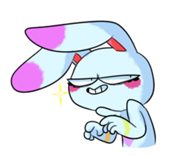 Rabbit and horse ish animal stickers 2 sticker #10442289