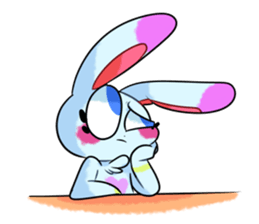 Rabbit and horse ish animal stickers 2 sticker #10442290