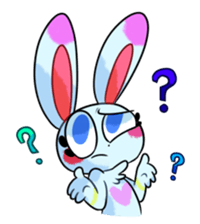 Rabbit and horse ish animal stickers 2 sticker #10442292