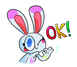 Rabbit and horse ish animal stickers 2 sticker #10442293