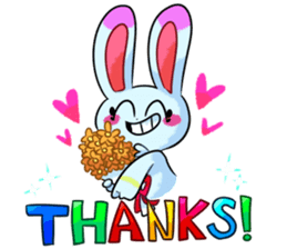 Rabbit and horse ish animal stickers 2 sticker #10442297