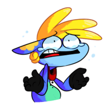 Rabbit and horse ish animal stickers 2 sticker #10442300